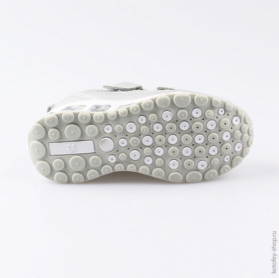 344211-73 Кроссовки с LED-подсветкой на подошве для девочки серебрист. фото №3