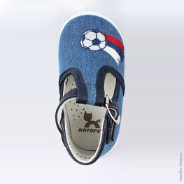 031059-21 Туфли для мальчики светло-синий фото №4