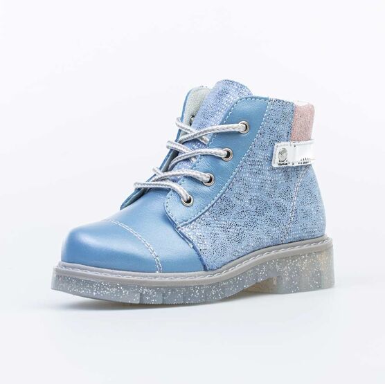 352209-24 Ботинки для девочки голубой