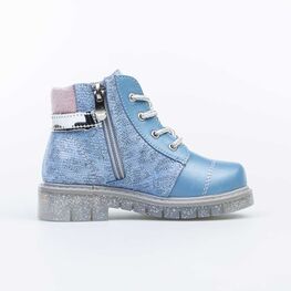 352209-24 Ботинки для девочки голубой фото №2