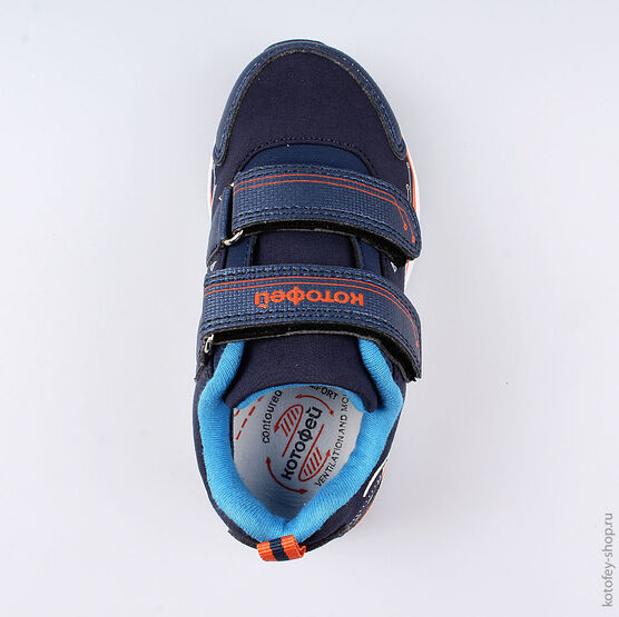 344223-72 Кроссовки на липучках для мальчики светло-синий фото №4