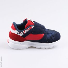 144110-72 Кроссовки с LED-подсветкой на подошве для мальчики син-кра фото №2