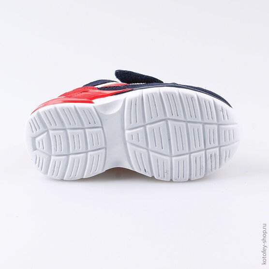 144110-72 Кроссовки с LED-подсветкой на подошве для мальчики син-кра фото №3