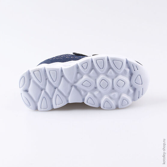 344233-72 Кроссовки с LED-подсветкой на подошве для девочки светло-синий фото №3