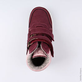 352196-35 Ботинки для девочки бордовый фото №4