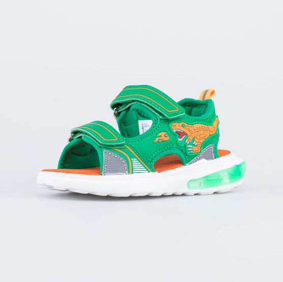 323074-12 Сандалии для пляжа для мальчики зел-ора