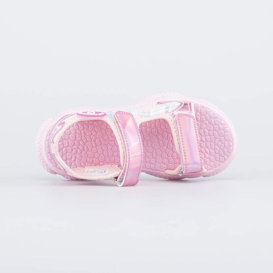 324057-11 Пляжные сандалии розовые для девочки розовый фото №4
