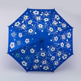 03707141-00 Зонт-трость Футбол синий для мальчики синий фото №2