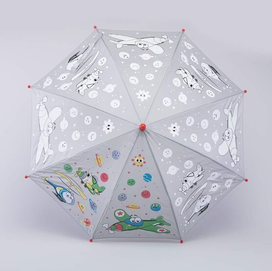 03707147-00 Зонт-трость Высший пилотаж серый для мальчики серый фото №2