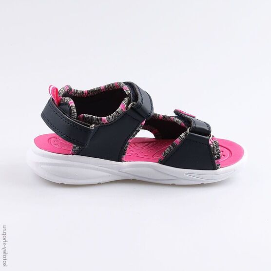 524035-11 Пляжная обувь с LED-подсветкой для девочки син-фук фото №2