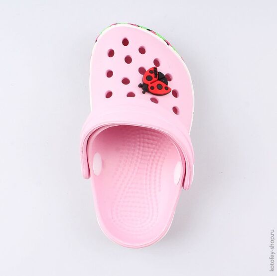 325074-01 Клоги пляжные для девочки розовый фото №4