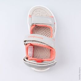 324014-13 Пляжная обувь с LED-подсветкой для девочки сер-крл фото №4