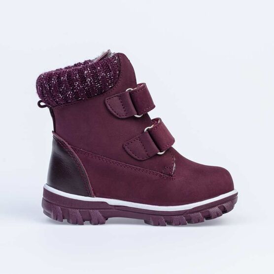 352257-52 Сапожки для девочки бордовый фото №2