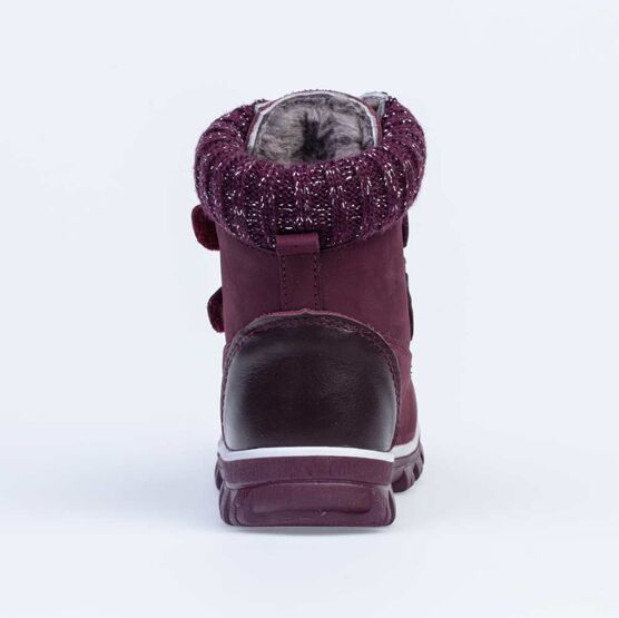 352257-52 Сапожки для девочки бордовый фото №5