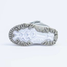 254968-44 Мембранные ботинки с LED-подсветкой для девочки серый фото №3