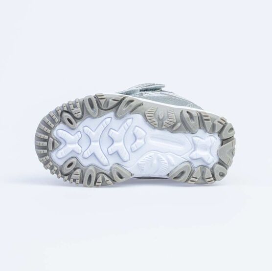 254968-44 Мембранные ботинки с LED-подсветкой для девочки серый фото №3