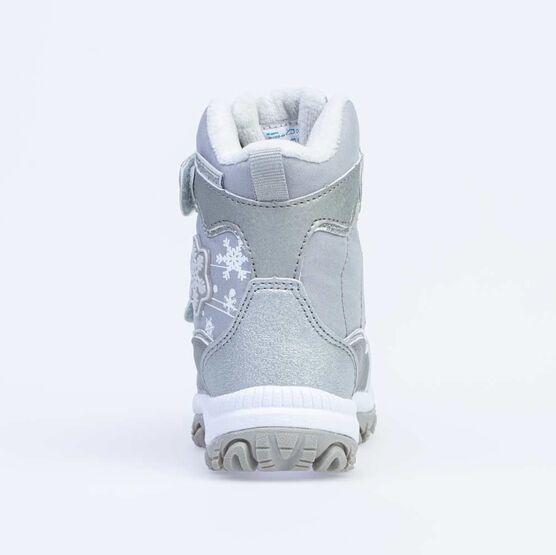254968-44 Мембранные ботинки с LED-подсветкой для девочки серый фото №5