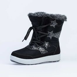 664932-42 Мембранные сапожки для девочки черный