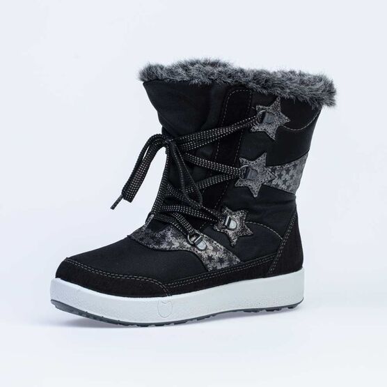 664932-42 Мембранные сапожки для девочки черный