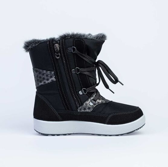 664932-42 Мембранные сапожки для девочки черный фото №2