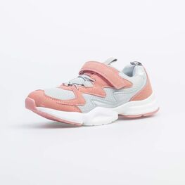 744137-71 Кроссовки для девочки сер-роз