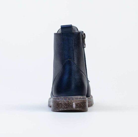 552259-32 Ботинки утепленные на весну/осень для девочки синий фото №5