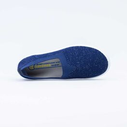 631121-11 Кеды из вязаного текстиля для девочки светло-синий фото №4