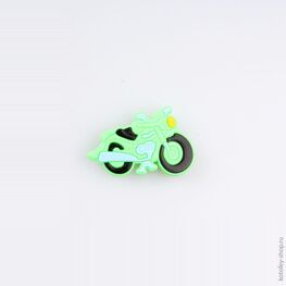 03014004-40 Украшение для обуви Мото салатовый для мальчики салатовый