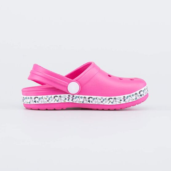 325116-03 Пляжные клоги из ЭВА Единорожки для девочки фуксия фото №2