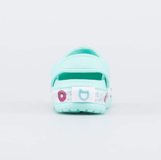 325125-02 Клоги пляжные с LED-подсветкой на подошве для девочки бирюзовый фото №5