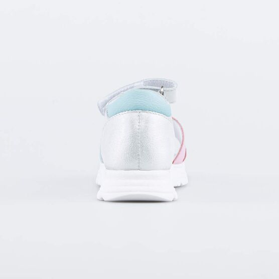 422078-22 Босоножки для девочки кожаные для девочки срб-роз фото №5