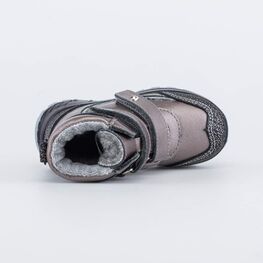 252181-44 Зимние ботинки для девочки для девочки бронзовый фото №4