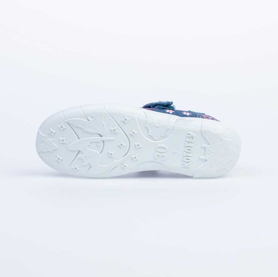 531149-11 Текстильная обувь для девочки син-роз фото №3