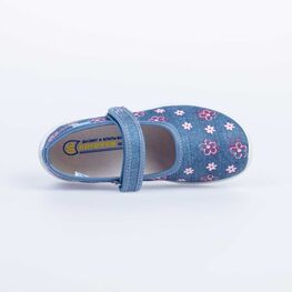 531149-11 Текстильная обувь для девочки син-роз фото №4