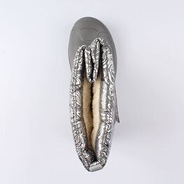 664056-44 Сноубутсы для девочки сер-срб фото №4