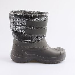 664056-44 Сноубутсы для девочки сер-срб фото №2