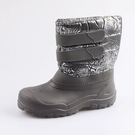 664056-44 Сноубутсы для девочки сер-срб