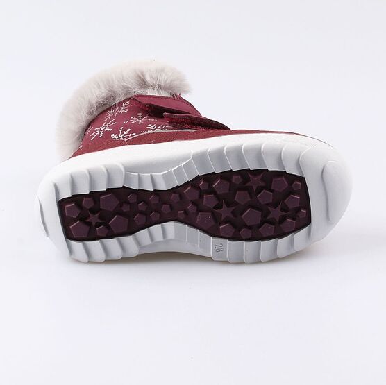 152260-52 Сапожки для девочки бордовый фото №3