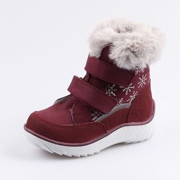 152260-52 Сапожки для девочки бордовый