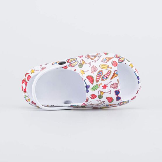 325147-01 Пляжная литьевая обувь Морские радости для девочки белый фото №4