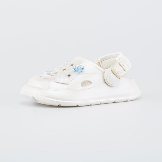 325166-02 Пляжная обувь для девочки Бабочки для девочки бежевый