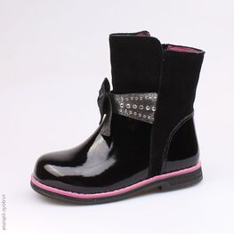 362081-32 Сапожки для девочки черный