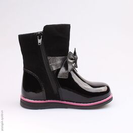 362081-32 Сапожки для девочки черный фото №2