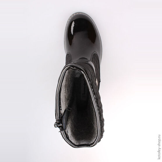 564049-31 Сапожки для девочки черный фото №4