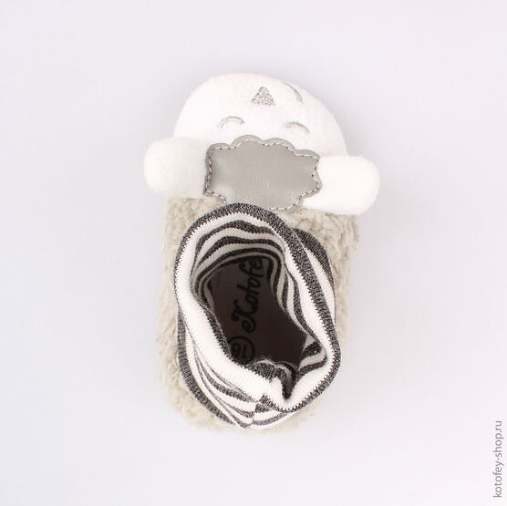 001062-11 Пинетки для мальчики серый фото №4