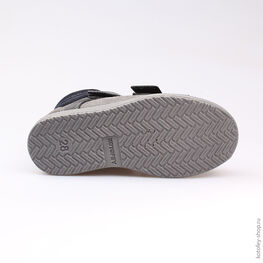 452097-31 Ботинки для мальчики серый-черный фото №3