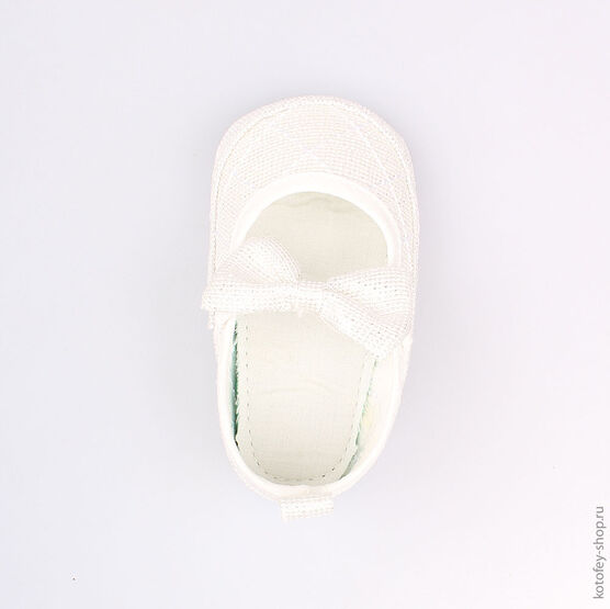 001070-11 Пинетки для девочки серебристый фото №4