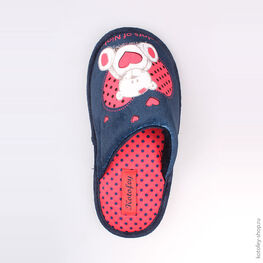 631076-11 Тапочки для девочки син-кра фото №4