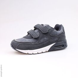 644167-72 Кроссовки со вставками из натуральной кожи для мальчики синий