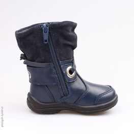 162049-32 Сапожки на молнии для девочки для девочки синий фото №2